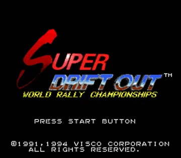 Super Drift Out - World Rally Championships (Japan) screen shot title